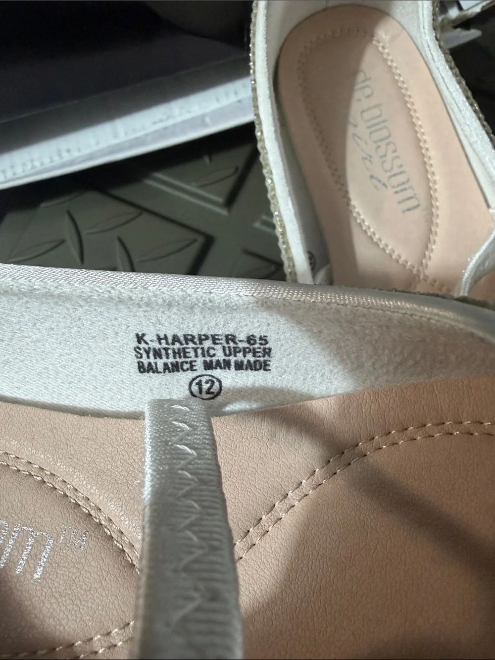Kids' Cream Pearl Ballet Flats